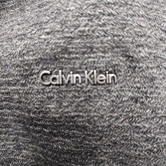 Calvin Klein Mens Half-Zip Pullover Sweater Gray XL 100% Cotton Made In Vietnam - Picture 2 of 6